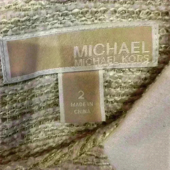 Michael Kors Ivory and Tan block Dress Size 2 - Picture 3 of 6